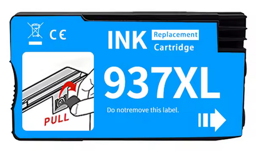 Original HP 937E Cyan High Capacity Inkjet Cartridge 4S6W6NE